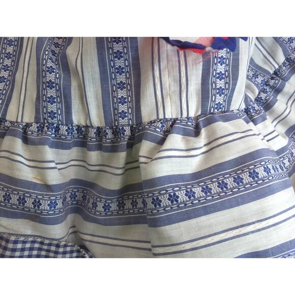 Vintage Jane Justin For Don Sophisticates Prairie Country Maxi Dress READ - Picture 7 of 8